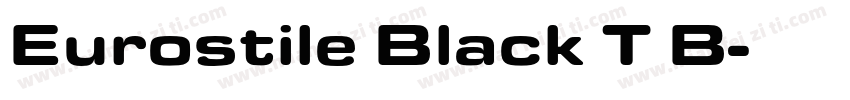 Eurostile Black T B字体转换